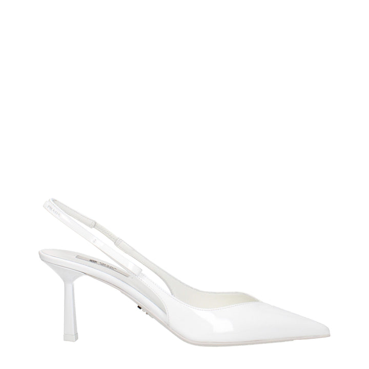 Women’s Prada White Leather High Heel Pumps