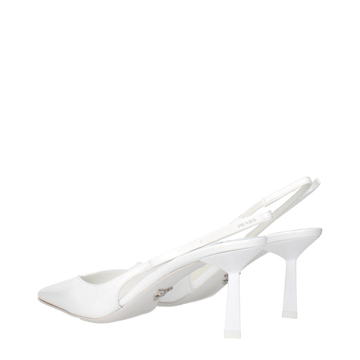 Women’s Prada White Leather High Heel Pumps