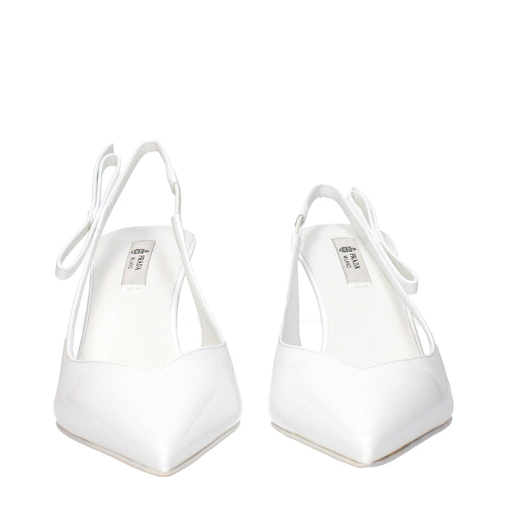 Women’s Prada White Leather High Heel Pumps