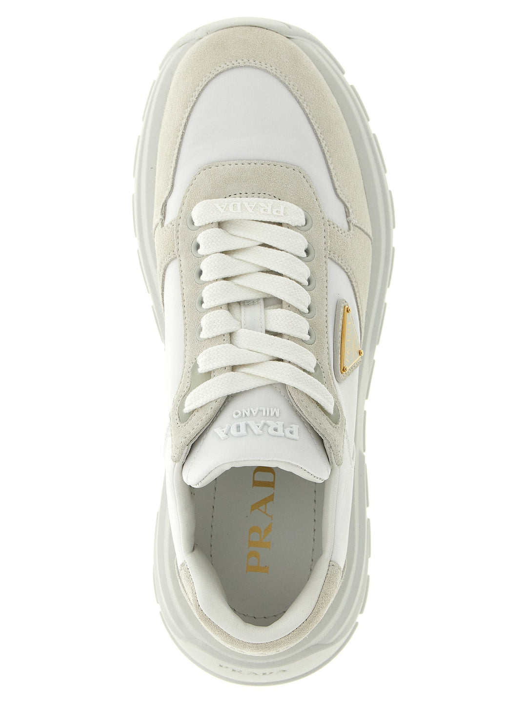 Women’s Prada White Polyamide Athletic Sneakers