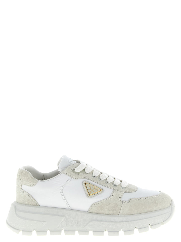 Women’s Prada White Polyamide Athletic Sneakers