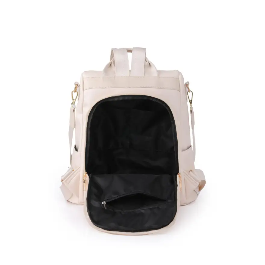 Women’s Pum-pum Zipper Backpack Elegant Everyday Style