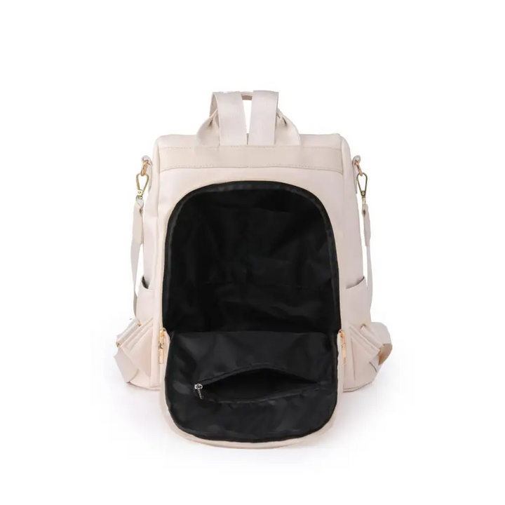 Women’s Pum-pum Zipper Backpack Elegant Everyday Style
