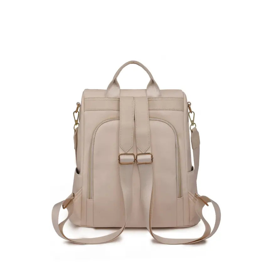 Women’s Pum-pum Zipper Backpack Elegant Everyday Style