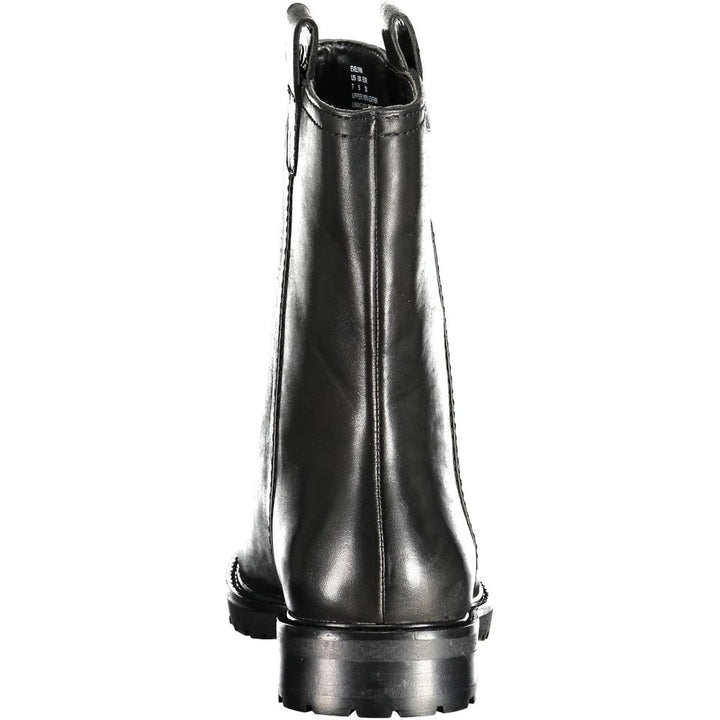 Women’s Ralph Lauren Black Leather Women Ankle Boot