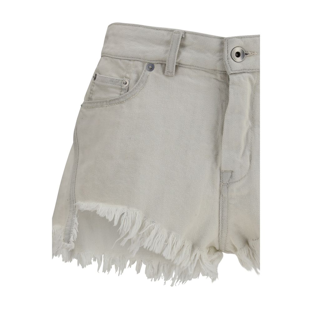 Women’s Rick Owens Beige Cotton Bermuda Shorts