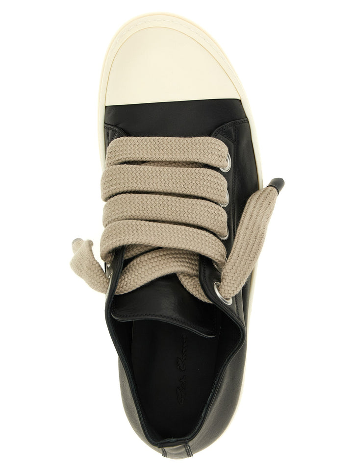 Women’s Rick Owens Bicolor Calfskin Low Top Sneakers