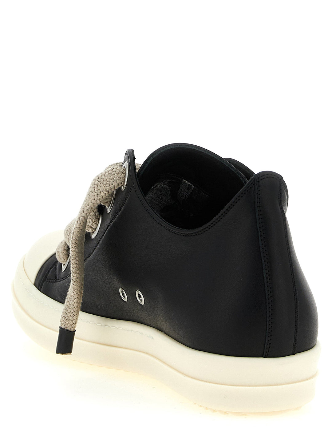 Women’s Rick Owens Bicolor Calfskin Low Top Sneakers