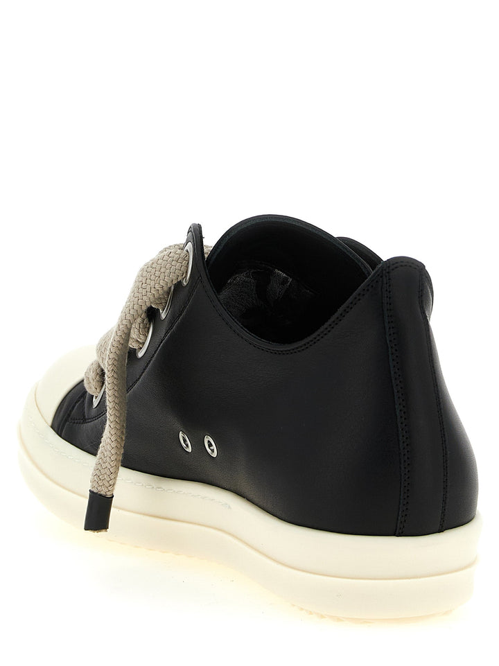 Women’s Rick Owens Bicolor Calfskin Low Top Sneakers