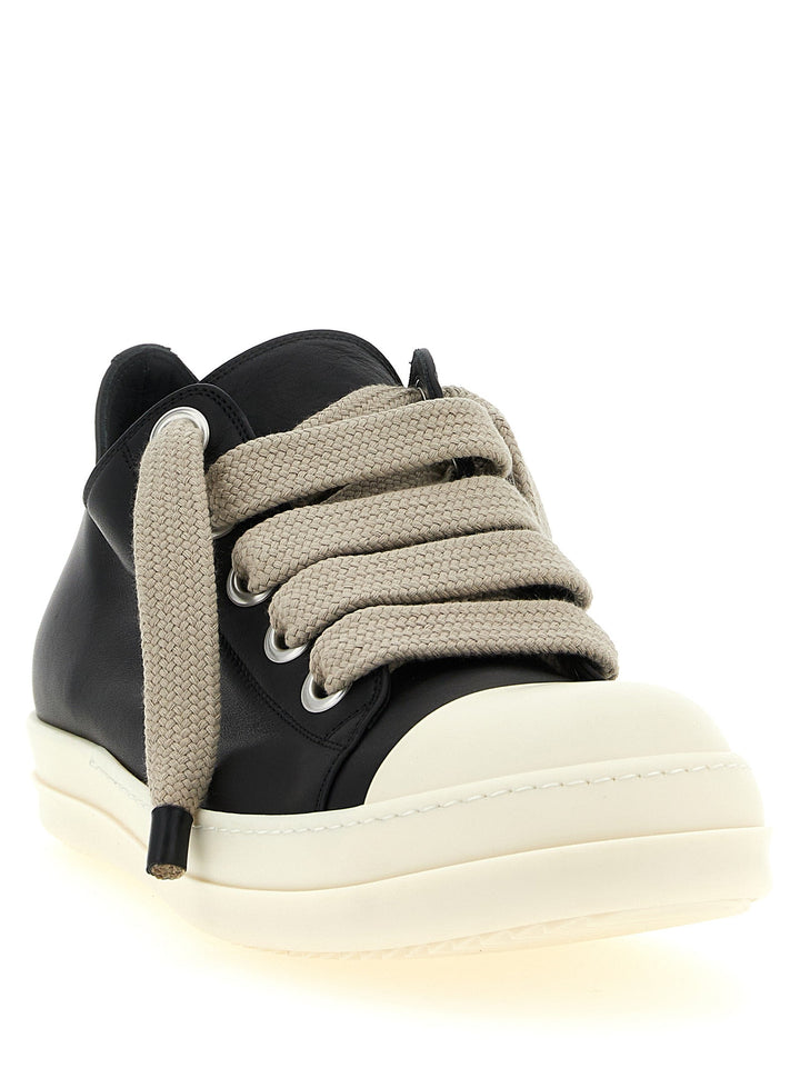 Women’s Rick Owens Bicolor Calfskin Low Top Sneakers