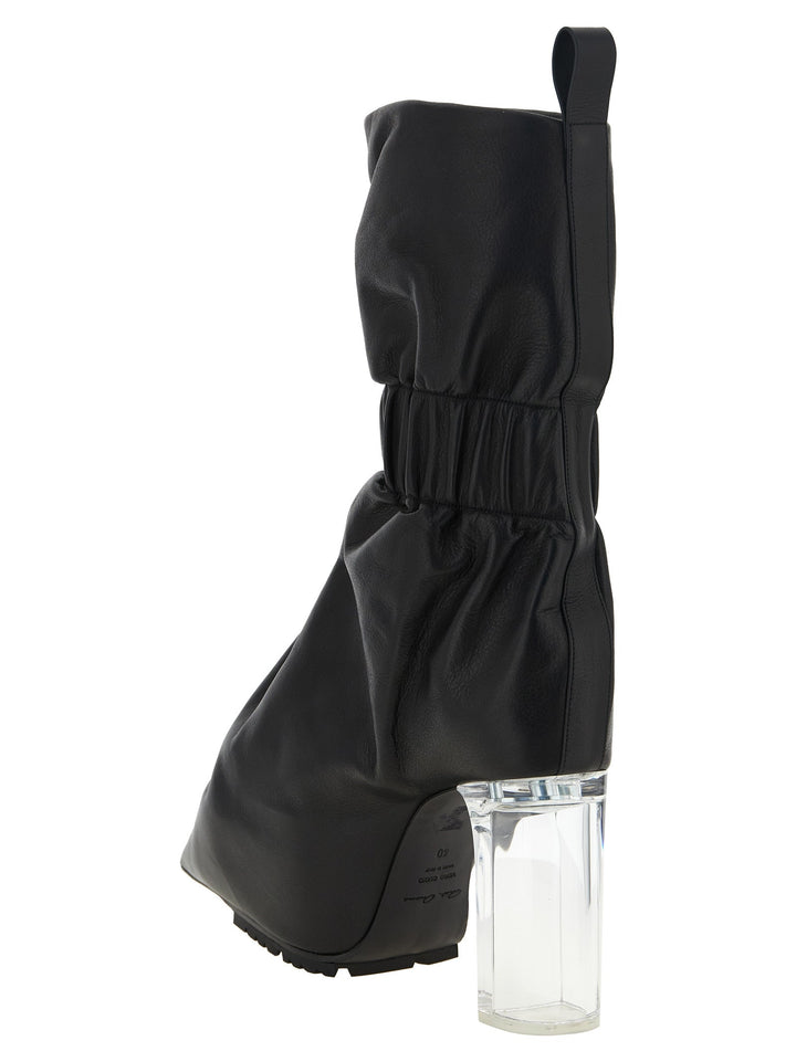 Women’s Rick Owens Black Calfskin Ankle Boots