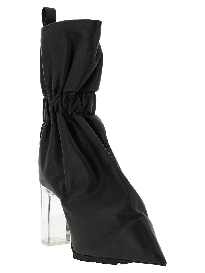 Women’s Rick Owens Black Calfskin Ankle Boots