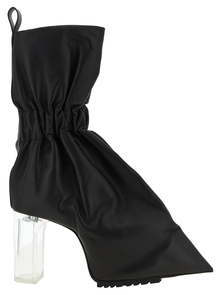 Women’s Rick Owens Black Calfskin Ankle Boots