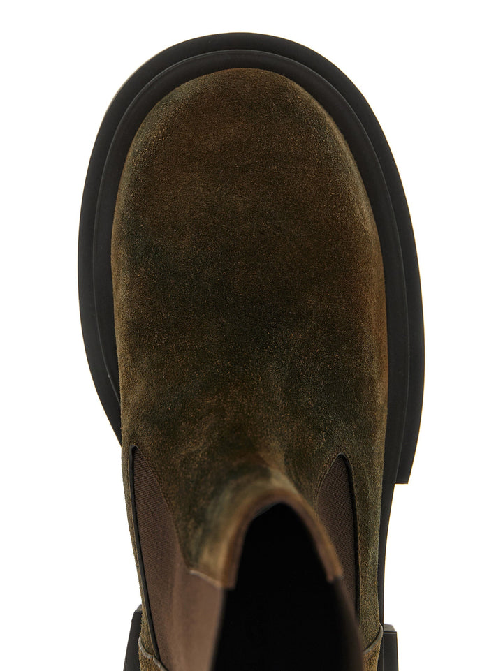 Women’s Rick Owens Brown Bovine Leather Chelsea Boots