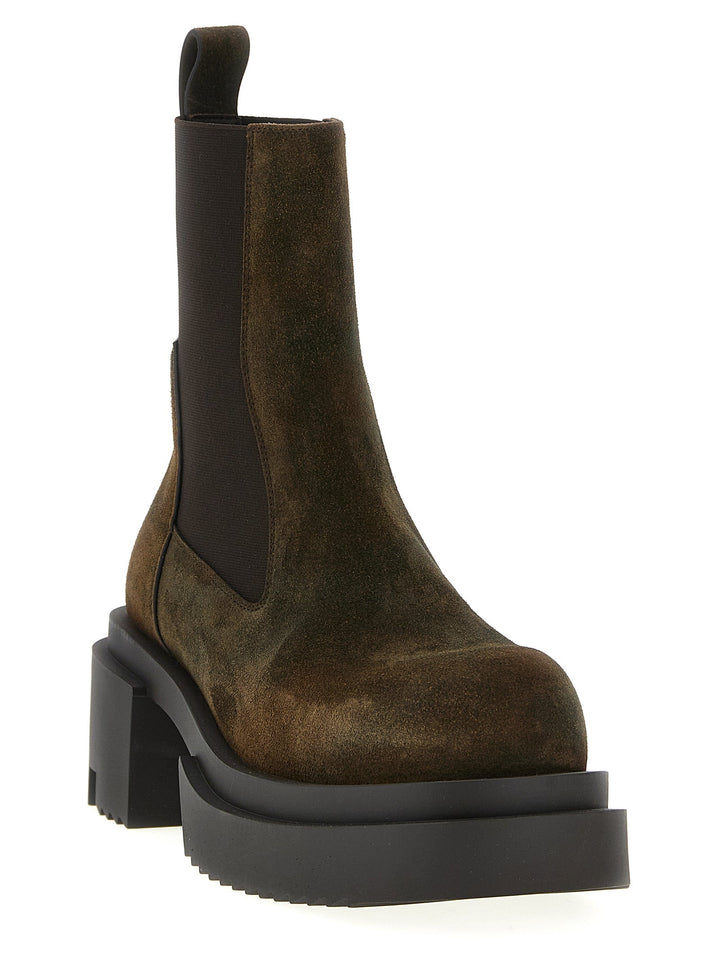 Women’s Rick Owens Brown Bovine Leather Chelsea Boots
