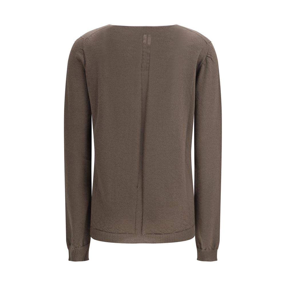 Women’s Rick Owens Gray Wool Oves Aries Sweatshirt