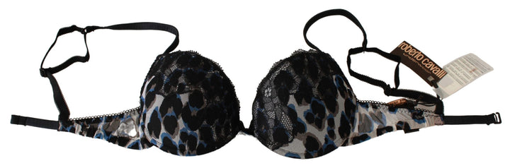 Women’s Roberto Cavalli Black Lace Reggiseno Nylon Bra Underwear
