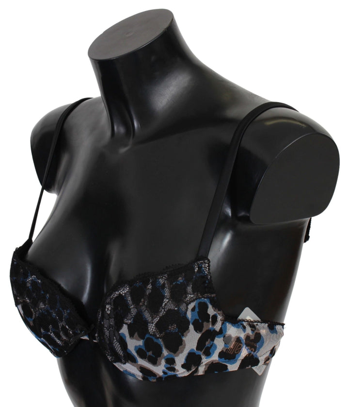 Women’s Roberto Cavalli Black Lace Reggiseno Nylon Bra Underwear