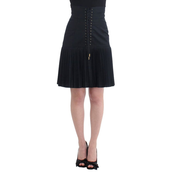 Women’s Roberto Cavalli Black Wool Mini Skirt