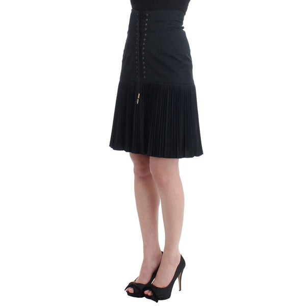 Women’s Roberto Cavalli Black Wool Mini Skirt