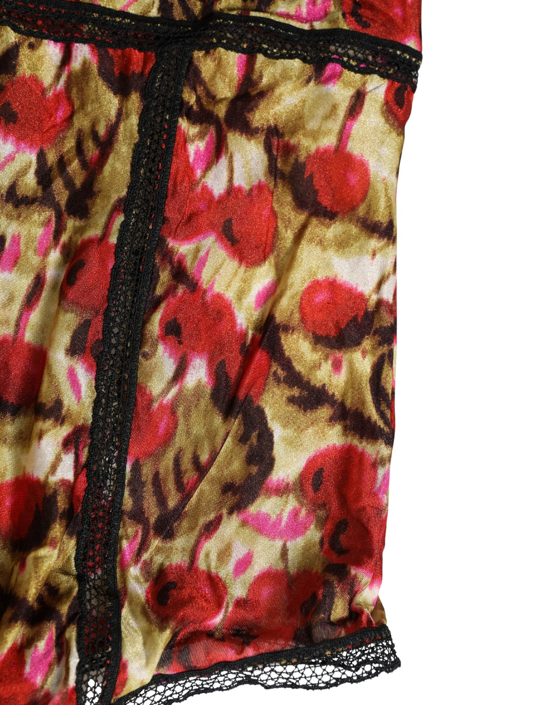 Women’s Roberto Cavalli Multicolor Cherryprint Lace Bodysuit Underwear