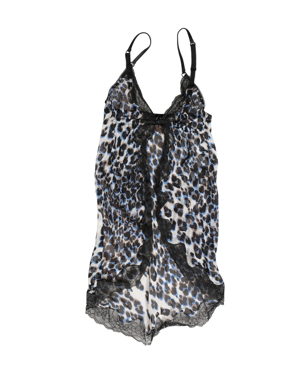 Women’s Roberto Cavalli Multicolor Leopard Babydoll Chemise Underwear