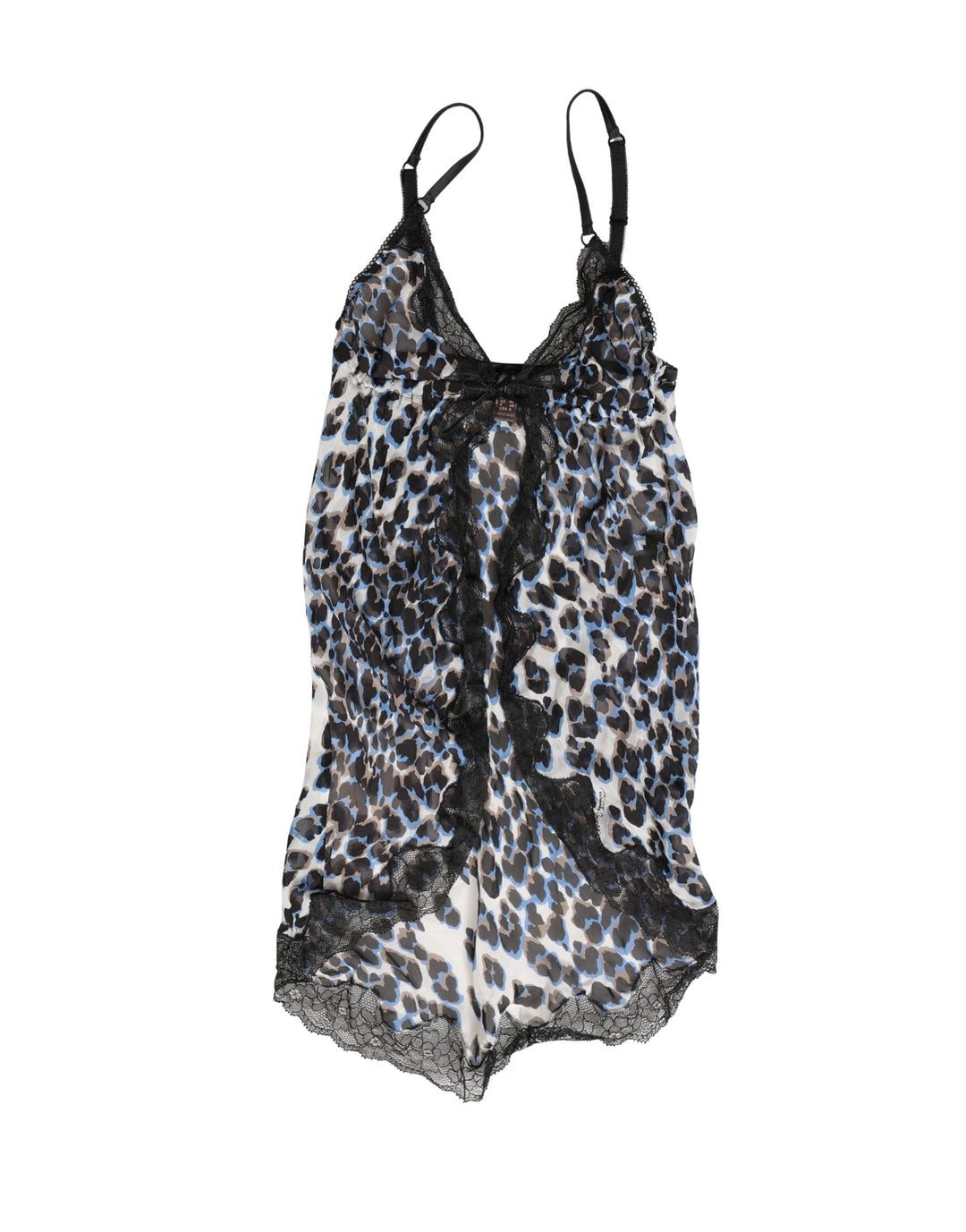 Women’s Roberto Cavalli Multicolor Leopard Babydoll Chemise Underwear
