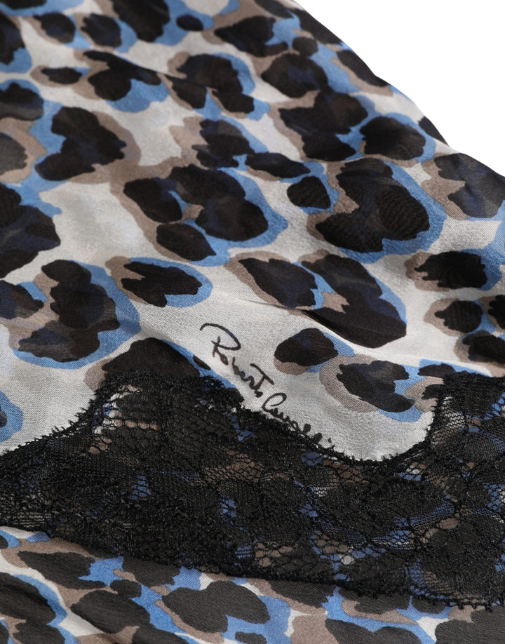 Women’s Roberto Cavalli Multicolor Leopard Babydoll Chemise Underwear