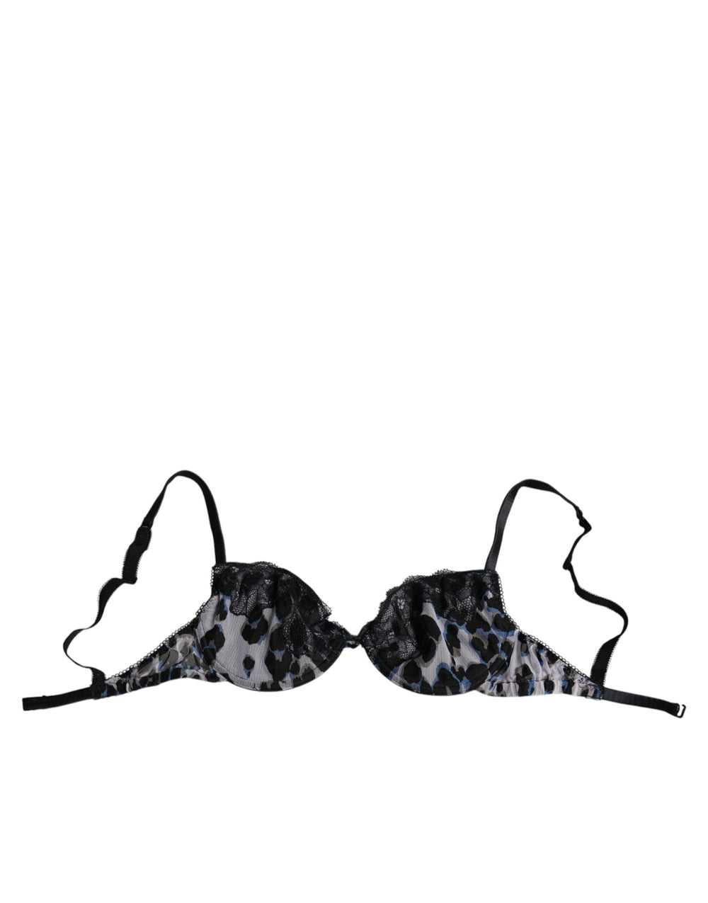 Women’s Roberto Cavalli White Leopard Push Up Reggiseno Bra Underwear