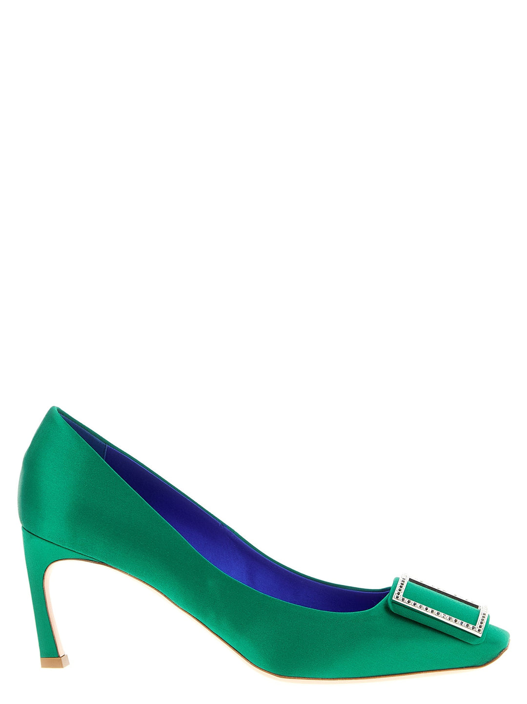 Women’s Roger Vivier Bicolor Viscose Mid Heel Pumps