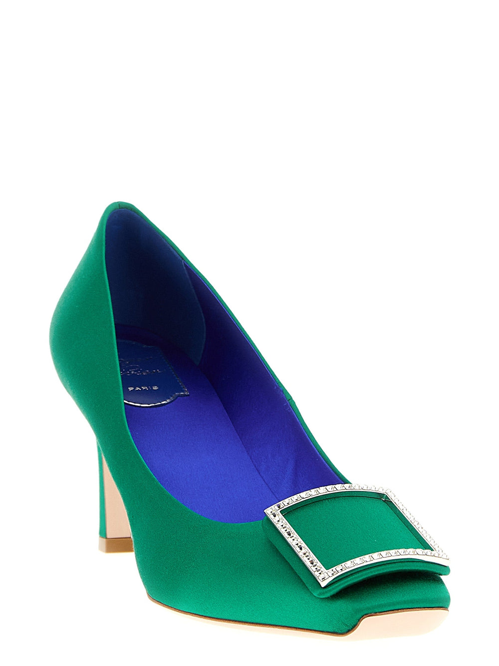 Women’s Roger Vivier Bicolor Viscose Mid Heel Pumps