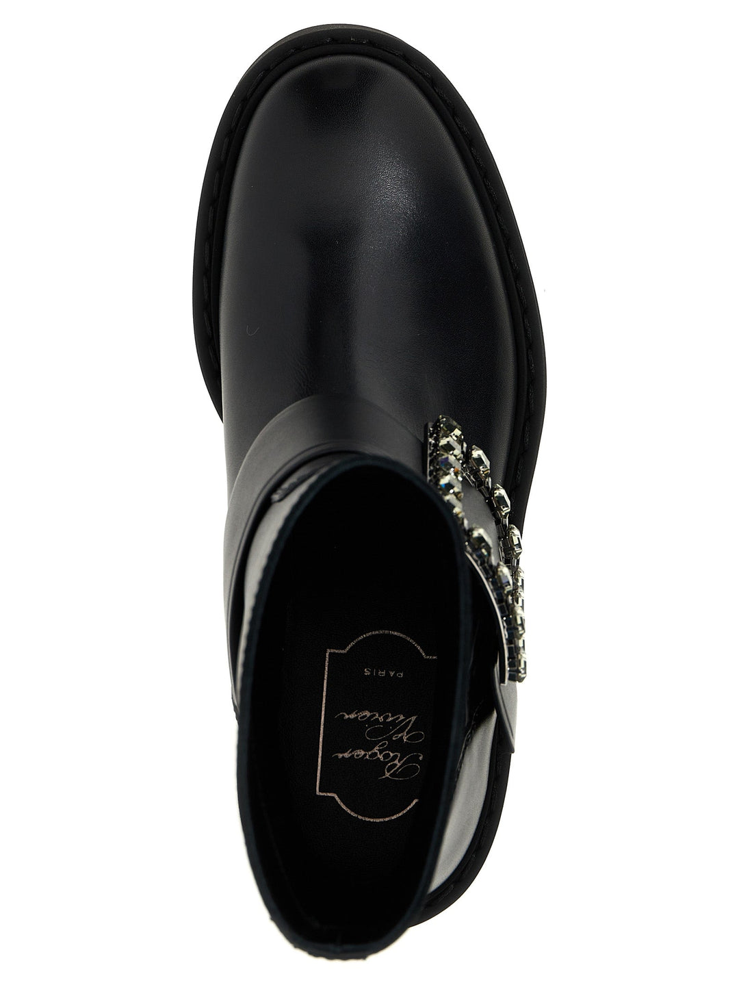 Roger Vivier Black Calfskin Ankle Boots