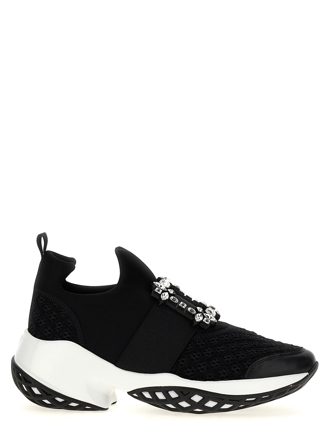 Women’s Roger Vivier Black Polyester Athletic Sneakers