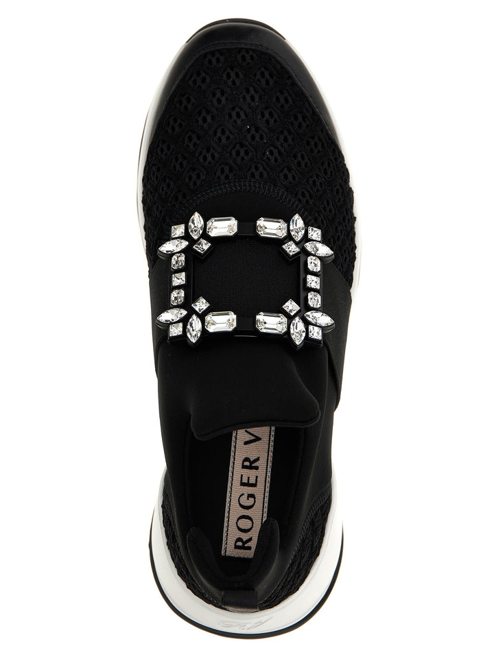 Women’s Roger Vivier Black Polyester Athletic Sneakers