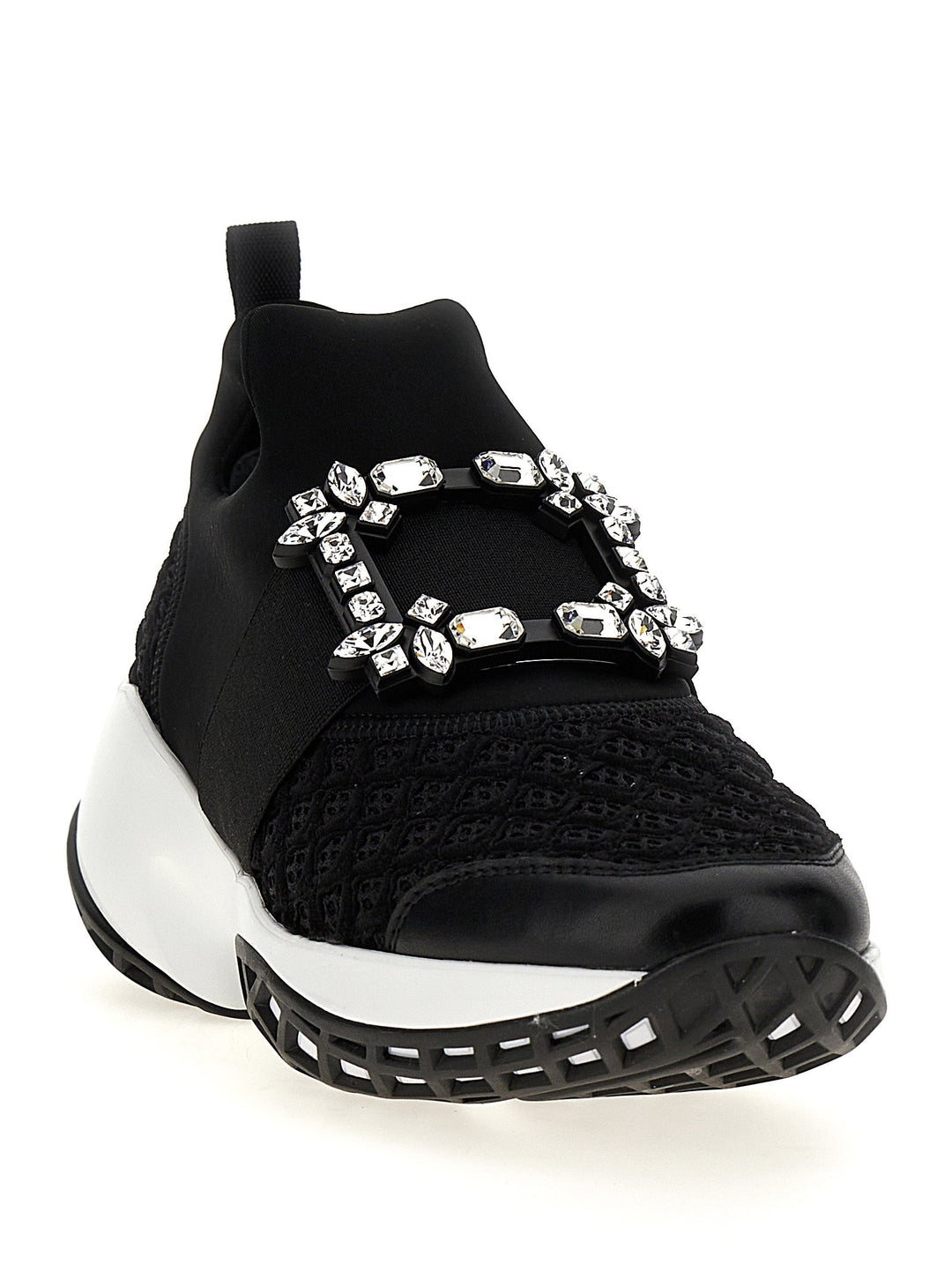Women’s Roger Vivier Black Polyester Athletic Sneakers