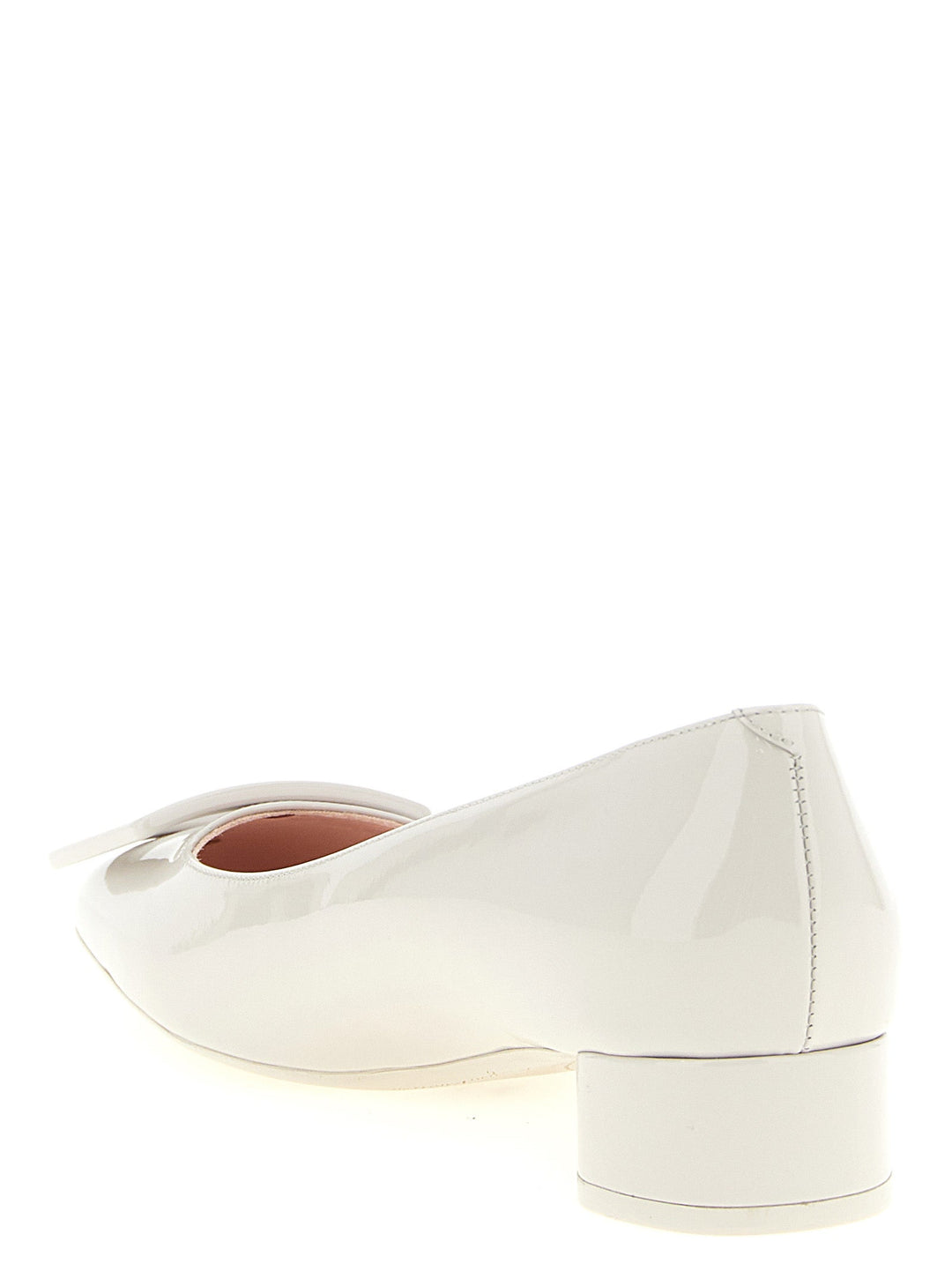 Women’s Roger Vivier Gray Calfskin Mid Heel Pumps