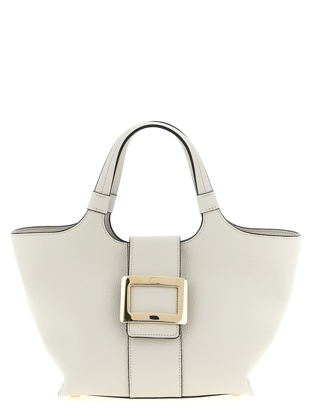 Women’s Roger Vivier Gray Calfskin Tote Bag