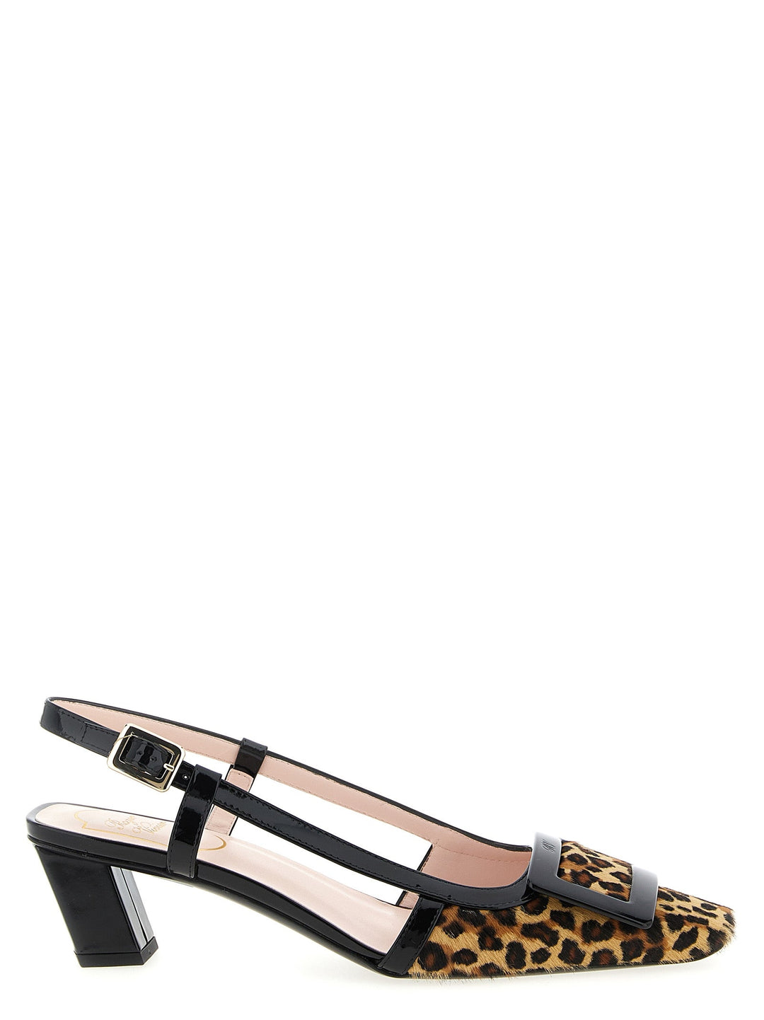 Women’s Roger Vivier Multicolor Calfskin Mid Heel Pumps