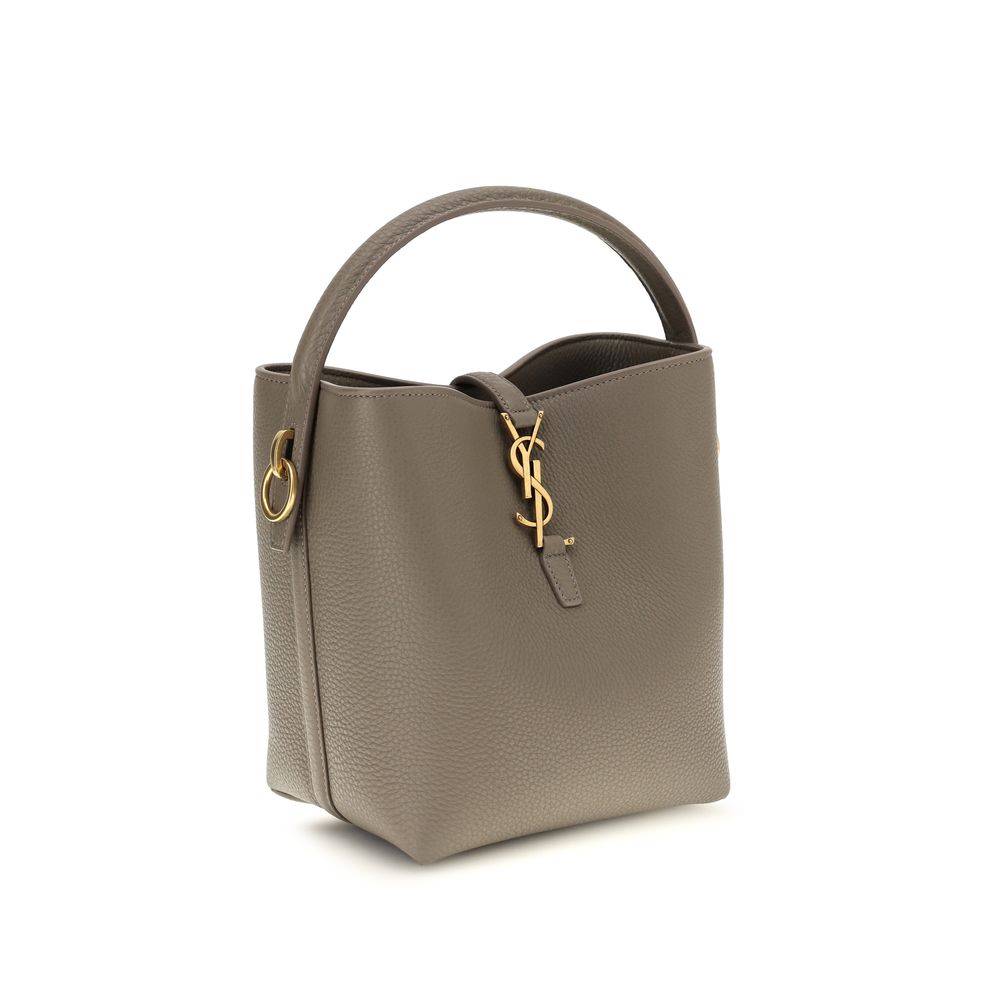 Women’s Saint Laurent Beige Calf Leather Bos Taurus Backet Bag
