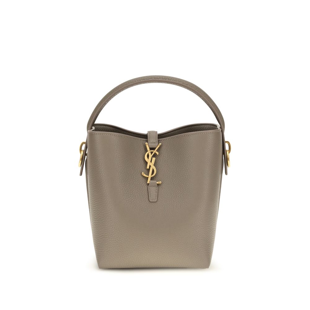 Women’s Saint Laurent Beige Calf Leather Bos Taurus Backet Bag
