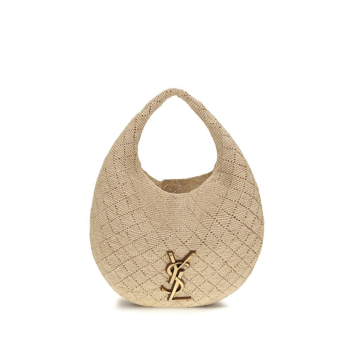 Women’s Saint Laurent Beige Raffia Shoulder Bag
