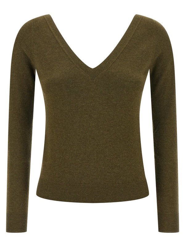 Women’s Saint Laurent Bicolor Cashmere Cardigan