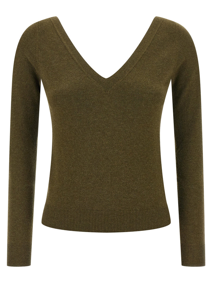 Women’s Saint Laurent Bicolor Cashmere Cardigan