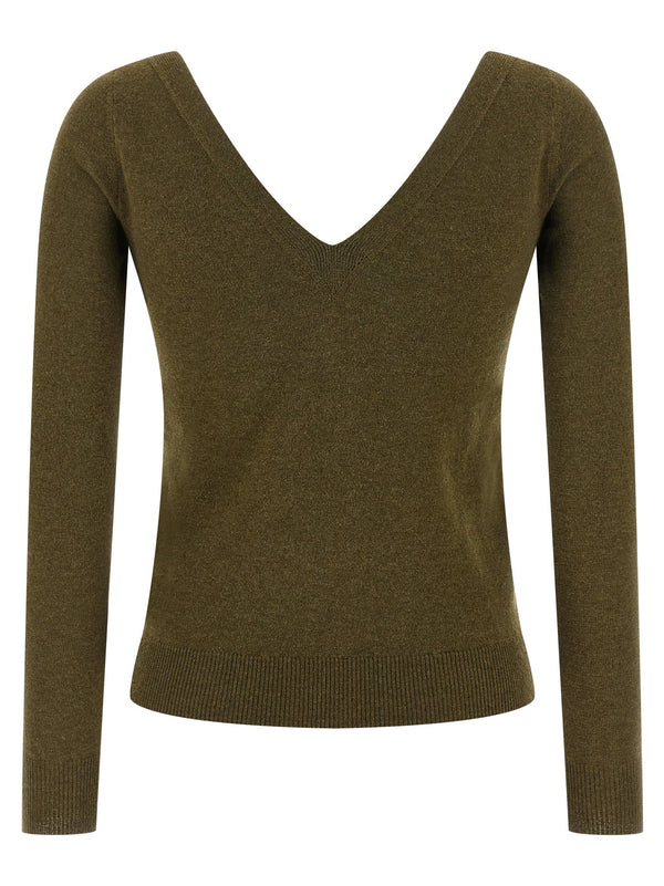 Women’s Saint Laurent Bicolor Cashmere Cardigan