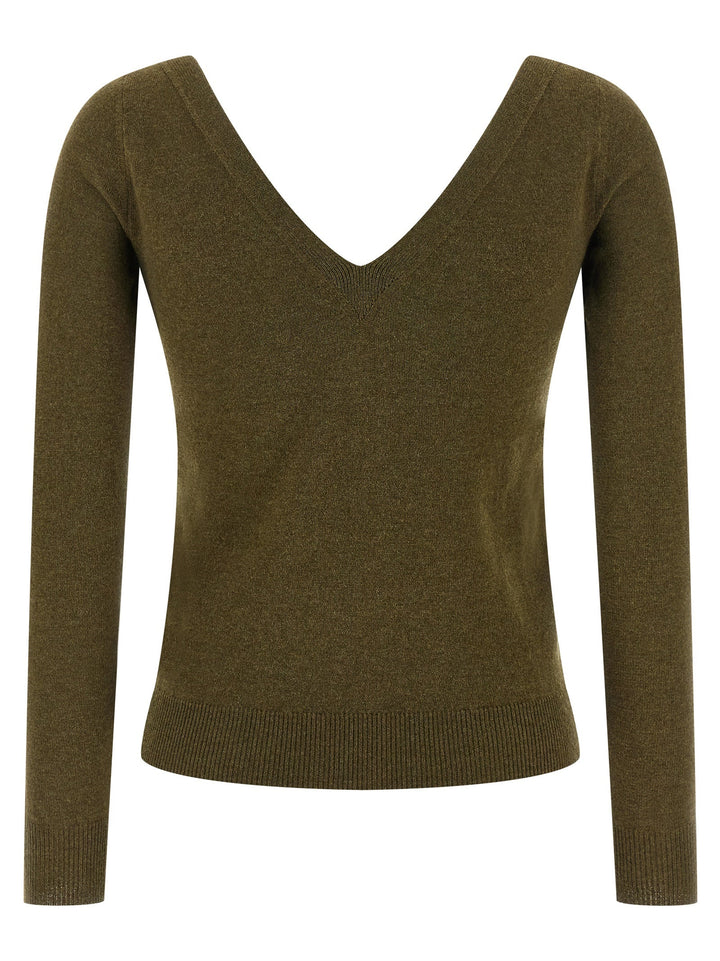 Women’s Saint Laurent Bicolor Cashmere Cardigan