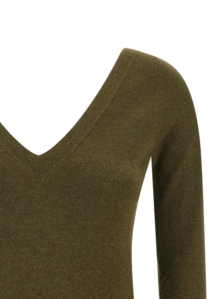 Women’s Saint Laurent Bicolor Cashmere Cardigan