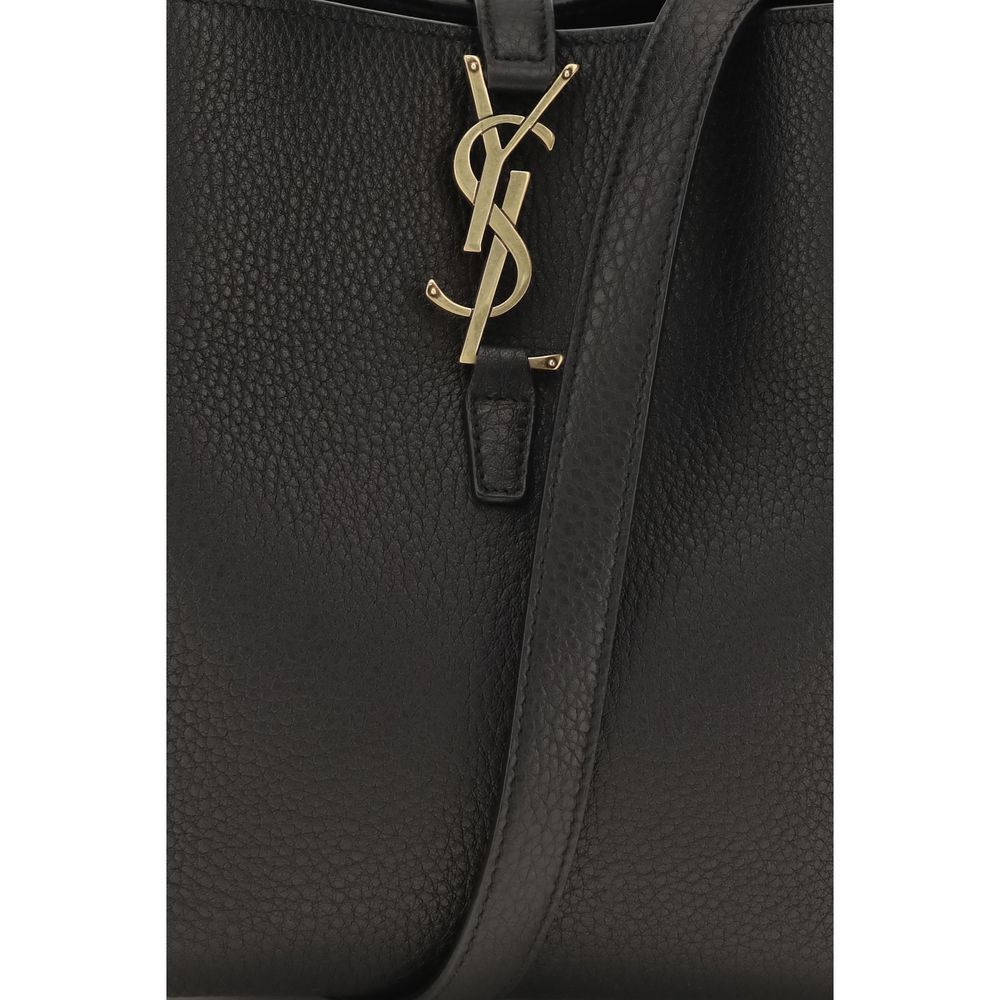 Women’s Saint Laurent Black Calf Leather Bos Taurus Backet Bag