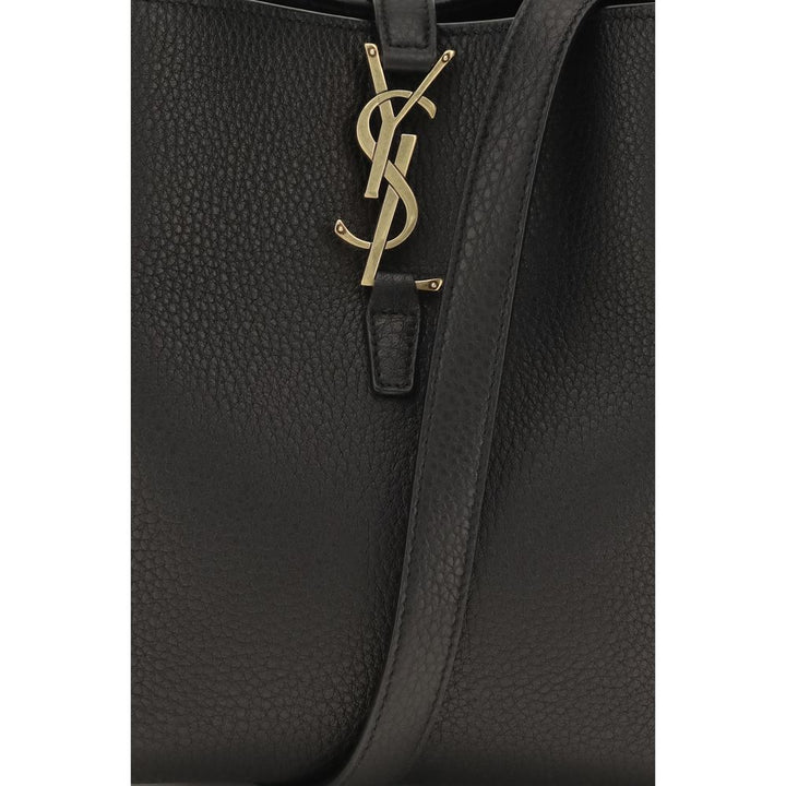 Women’s Saint Laurent Black Calf Leather Bos Taurus Backet Bag