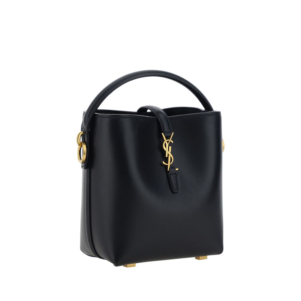 Women’s Saint Laurent Black Calf Leather Bos Taurus Shoulder Bag