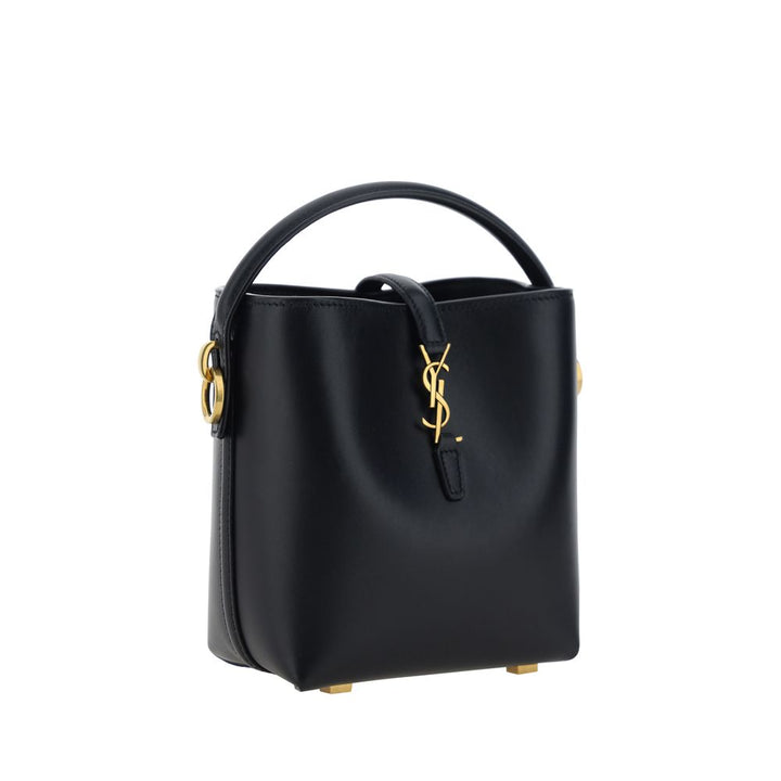 Women’s Saint Laurent Black Calf Leather Bos Taurus Shoulder Bag